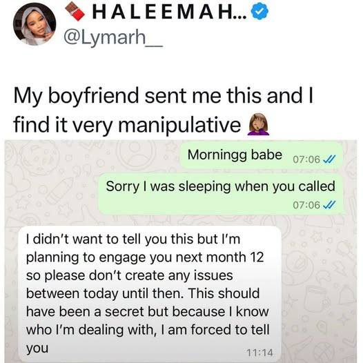 Lady shares message from her boyfriend ahead of his planned proposal.
#Trending #LekeeLekee #gi...