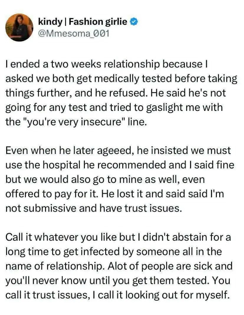 I think people should normalise this,it will help reduce infection/disease rate. If Una no get no mo...