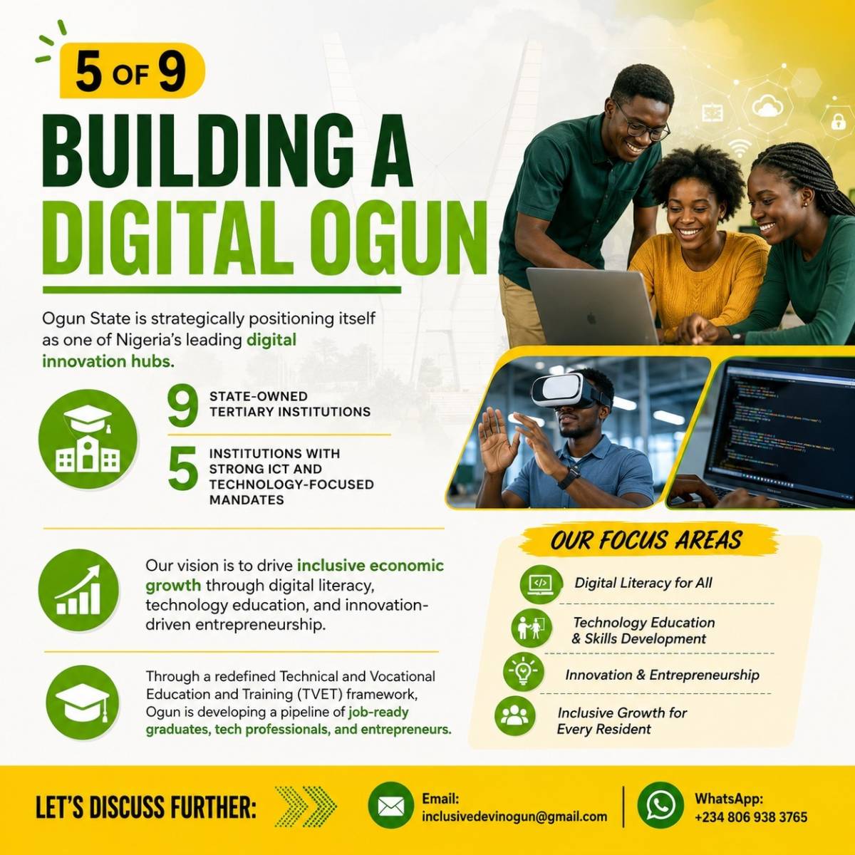 The future belongs to regions that invest in knowledge, innovation, and people.
Ogun State is makin...