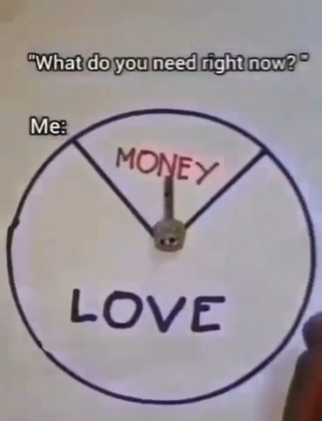 When i get the money we can talk about love
Good morning ๐