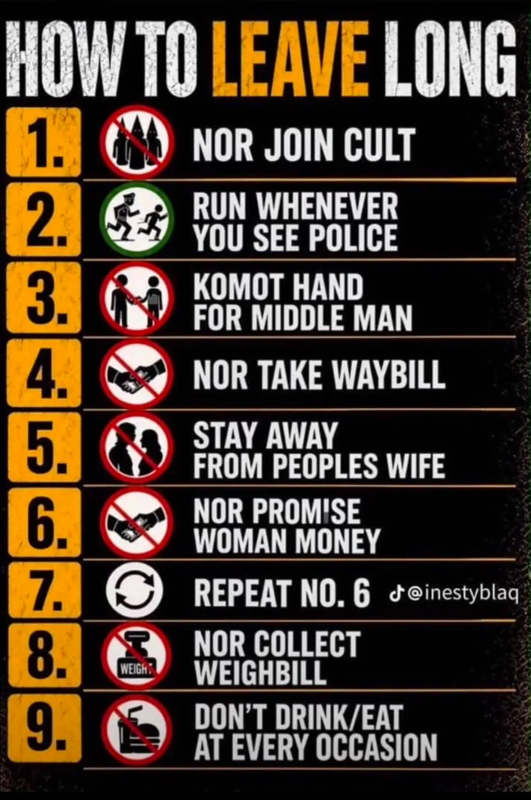 Take number 6 serious πΉ