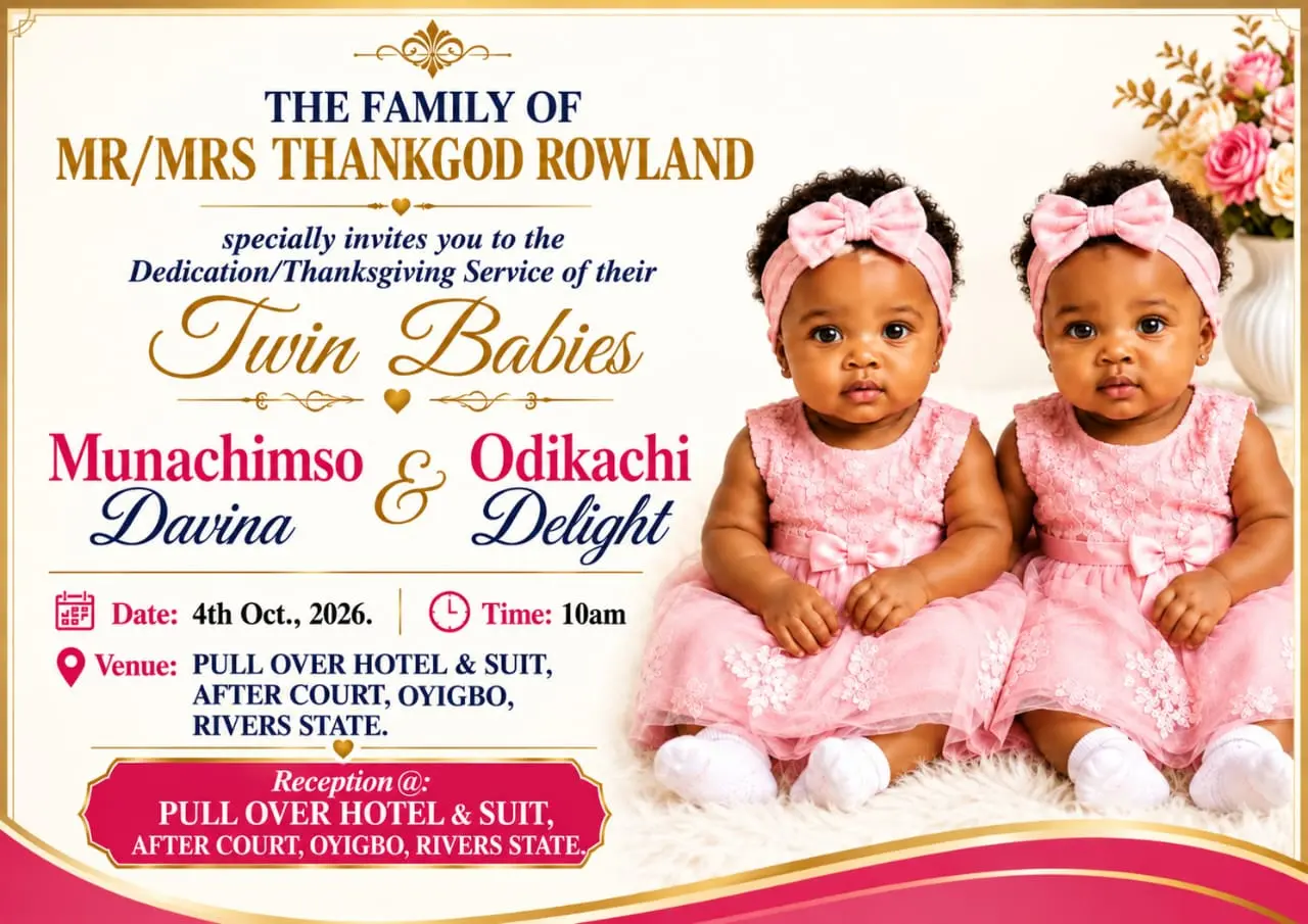 Lovers of umu Ejima, come and join us as we dedicate our bundles of Joy to the lord this Sunday ๐๐...