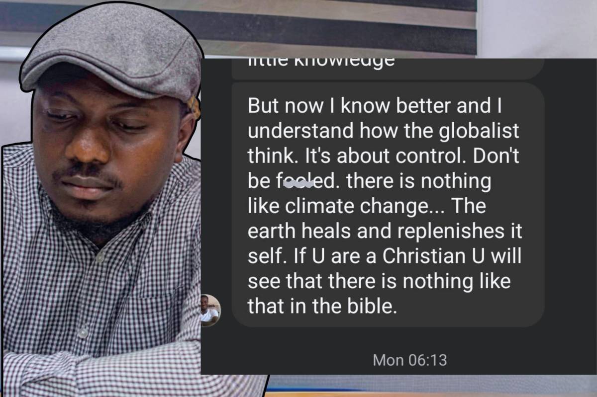 Someone I know from undergraduate days sent me this in through DM, and we had an interesting intelle...