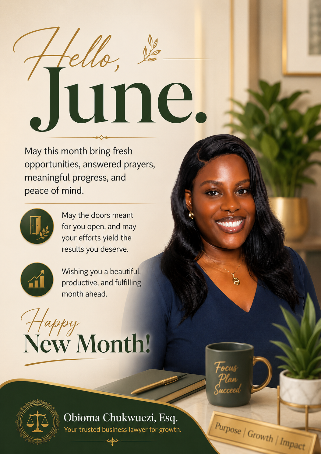 Hello, June.๐
May this month bring fresh opportunities, answered prayers, meaningful progress, and...