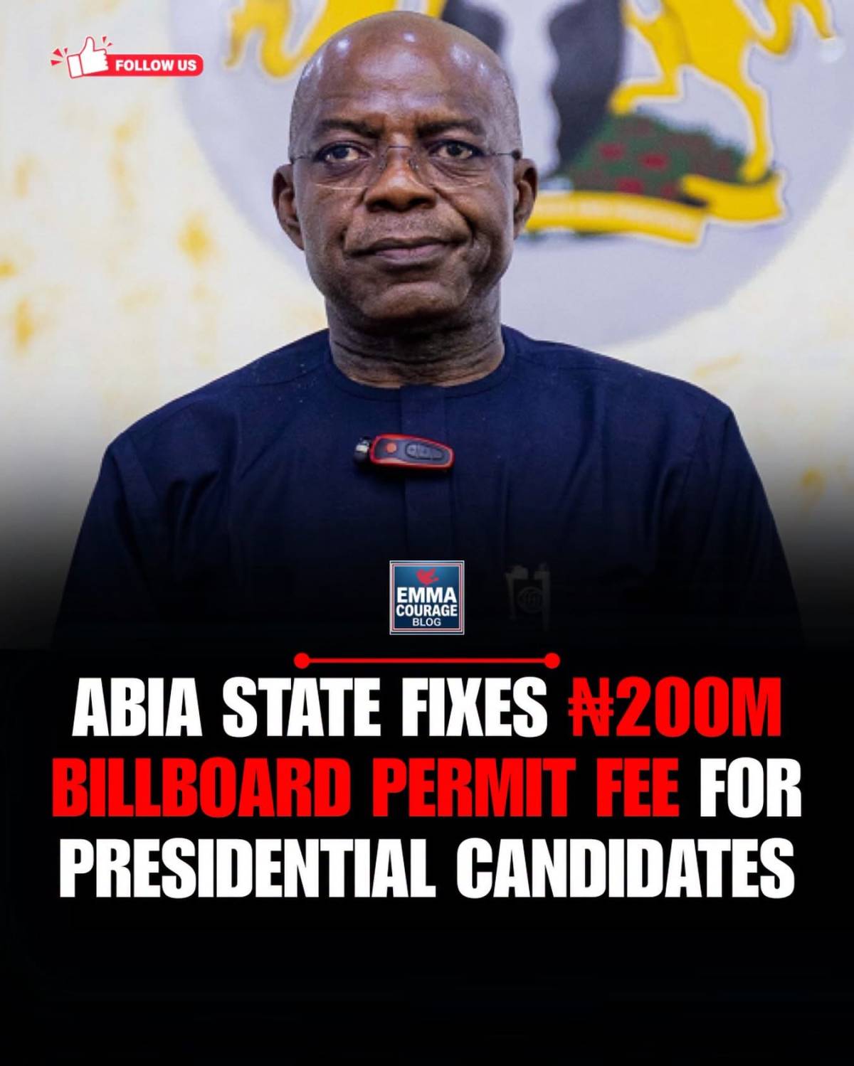POLITICAL ADVERTISING: The Abia State Government has announced that presidential candidates seeking...