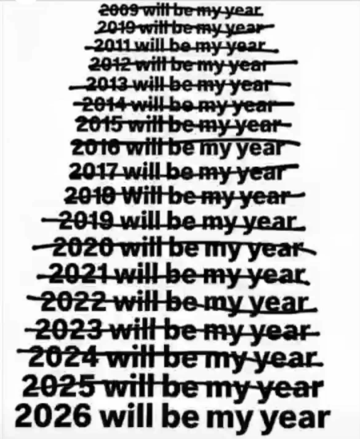 Make Una help me make I no rule line on this year