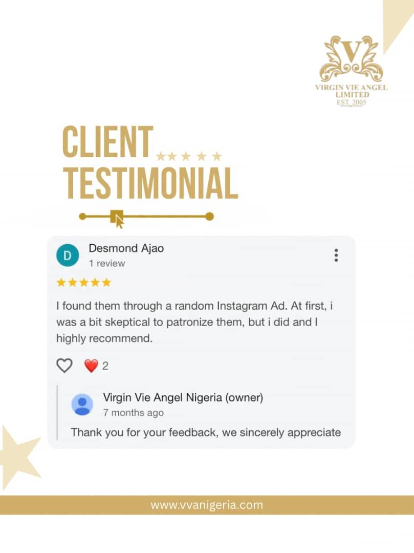 Review like this give us more joy, to always deliver anytime
For more information call or message u...