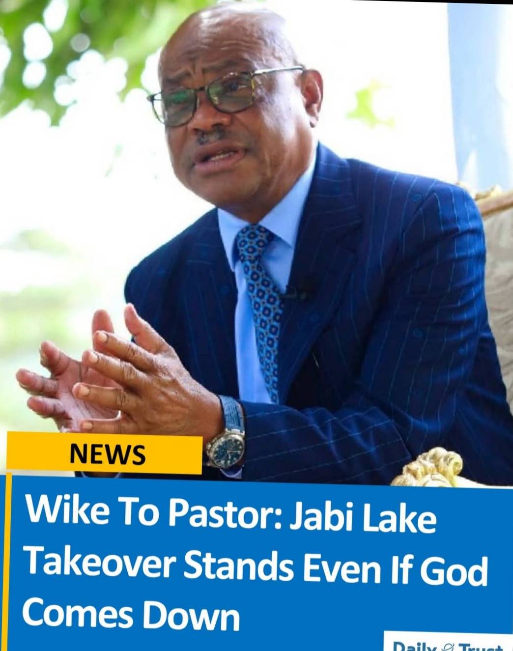 Minister of the Federal Capital Territory (FCT), Nyesom Wike, has defended the intervention at Jabi...
