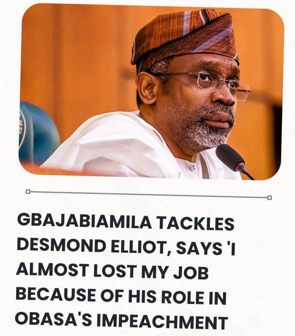 Gbajabiamila Tackles Lawmaker Desmond Elliot, Says 'I Almost Lost My Job Because Of His Role In Obas...