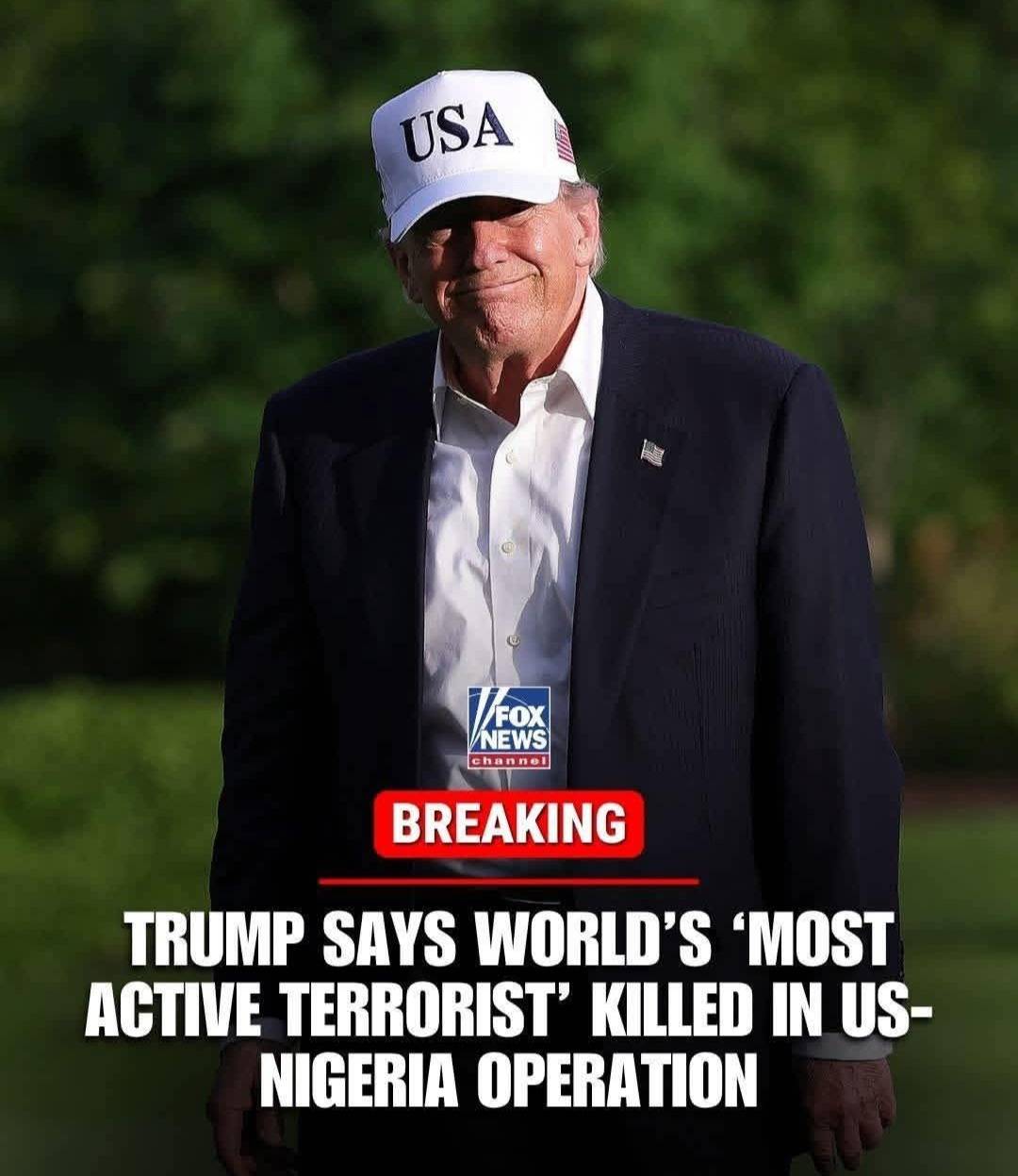 BREAKING: Trump says U.S. forces just helped take out "the most active terrorist in the world."
In...