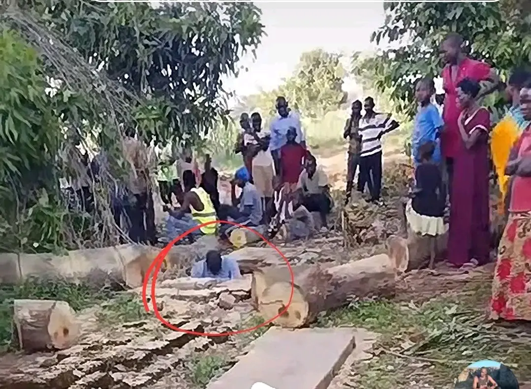 UPDATE: A yet to be identified man reportedly dies after cutting a tree near a grave yard in Jinja....