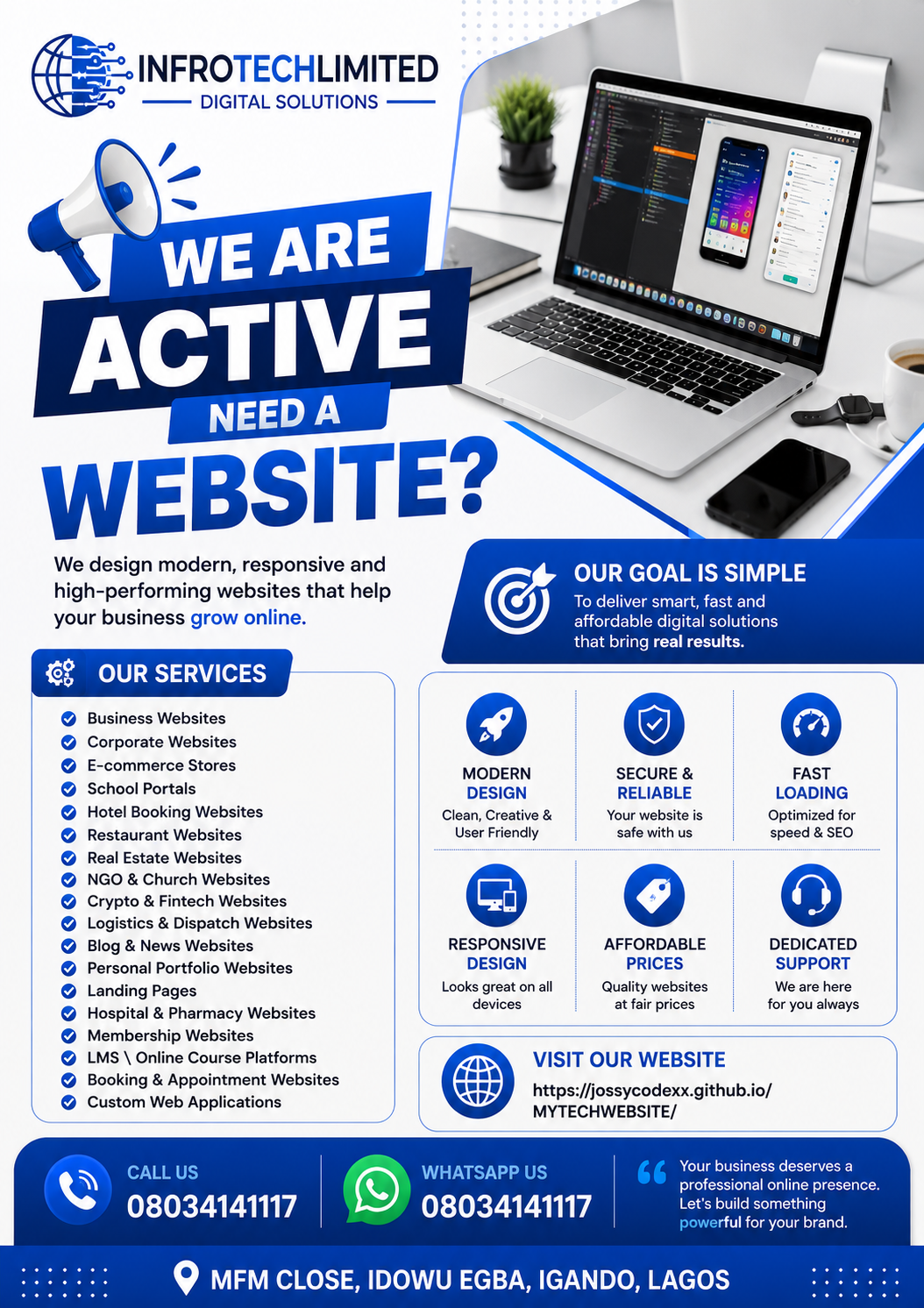 Website Developer | Web Development Trainer | Founder, INFROTECHLIMITED COMPUTER SCHOOL | Building S...