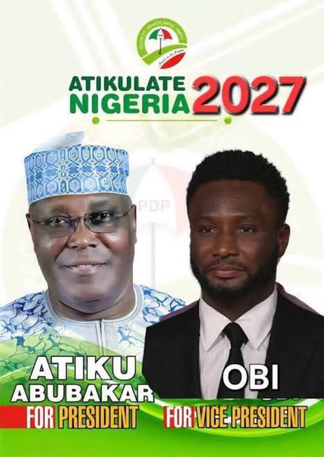 Breaking: In a bid to have an “Obi” as his running mate, Atiku adopts Mikel Obi.
