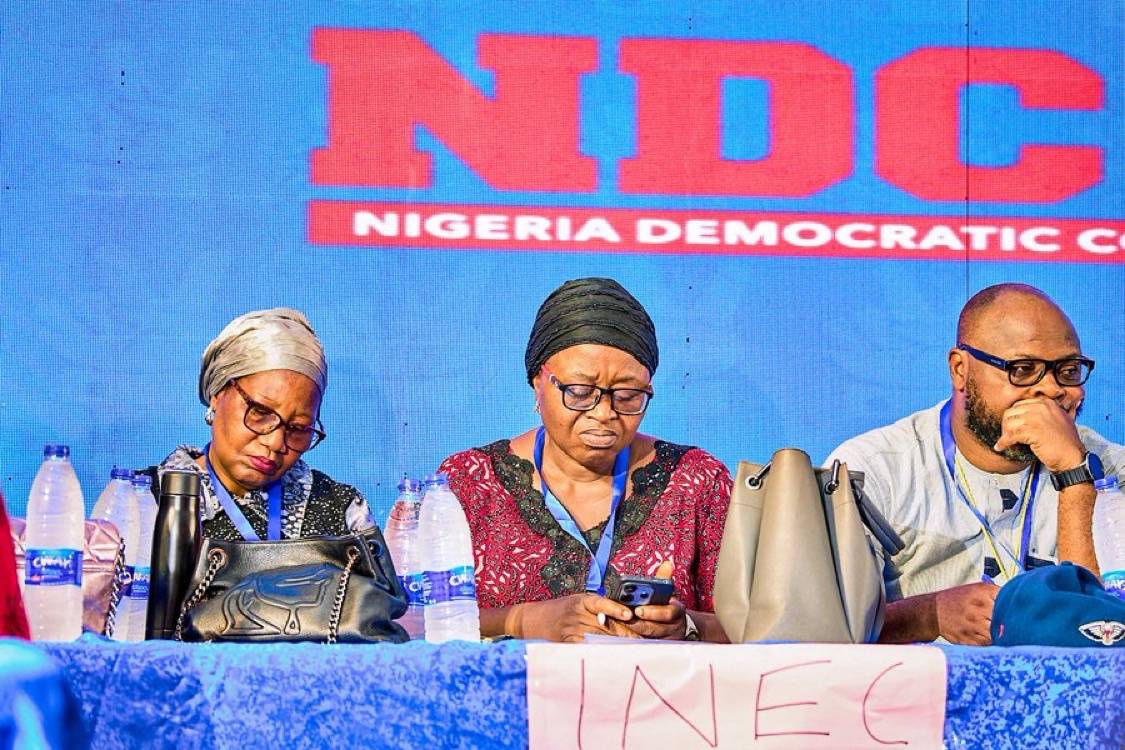 ThankGod INEC was present.

But why are they looking so unhappy?