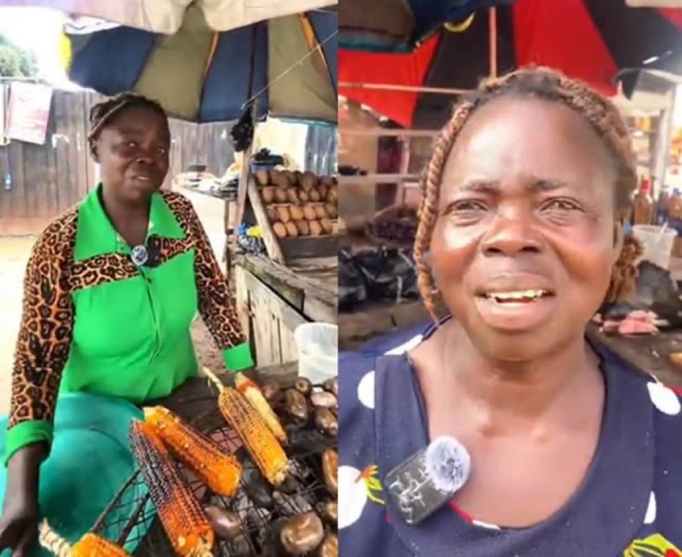 "Make una no vex, na content. I never make that kind of money" — Roasted corn seller who went viral...