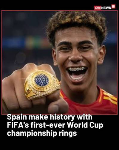 History has been made.
The first ever FIFA world cup winners ring given to all the team members that...