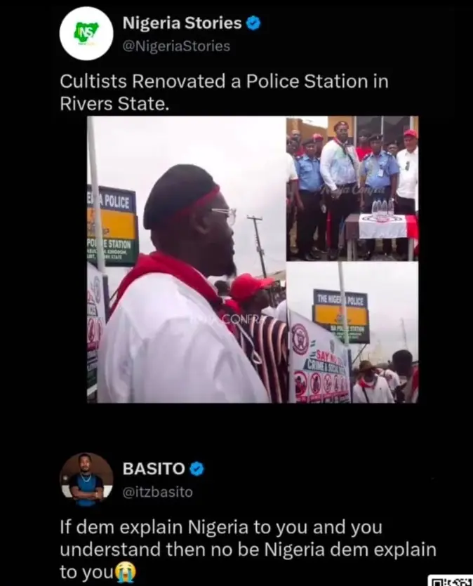 This country sef.....
But e good as dem sack the DPO sha