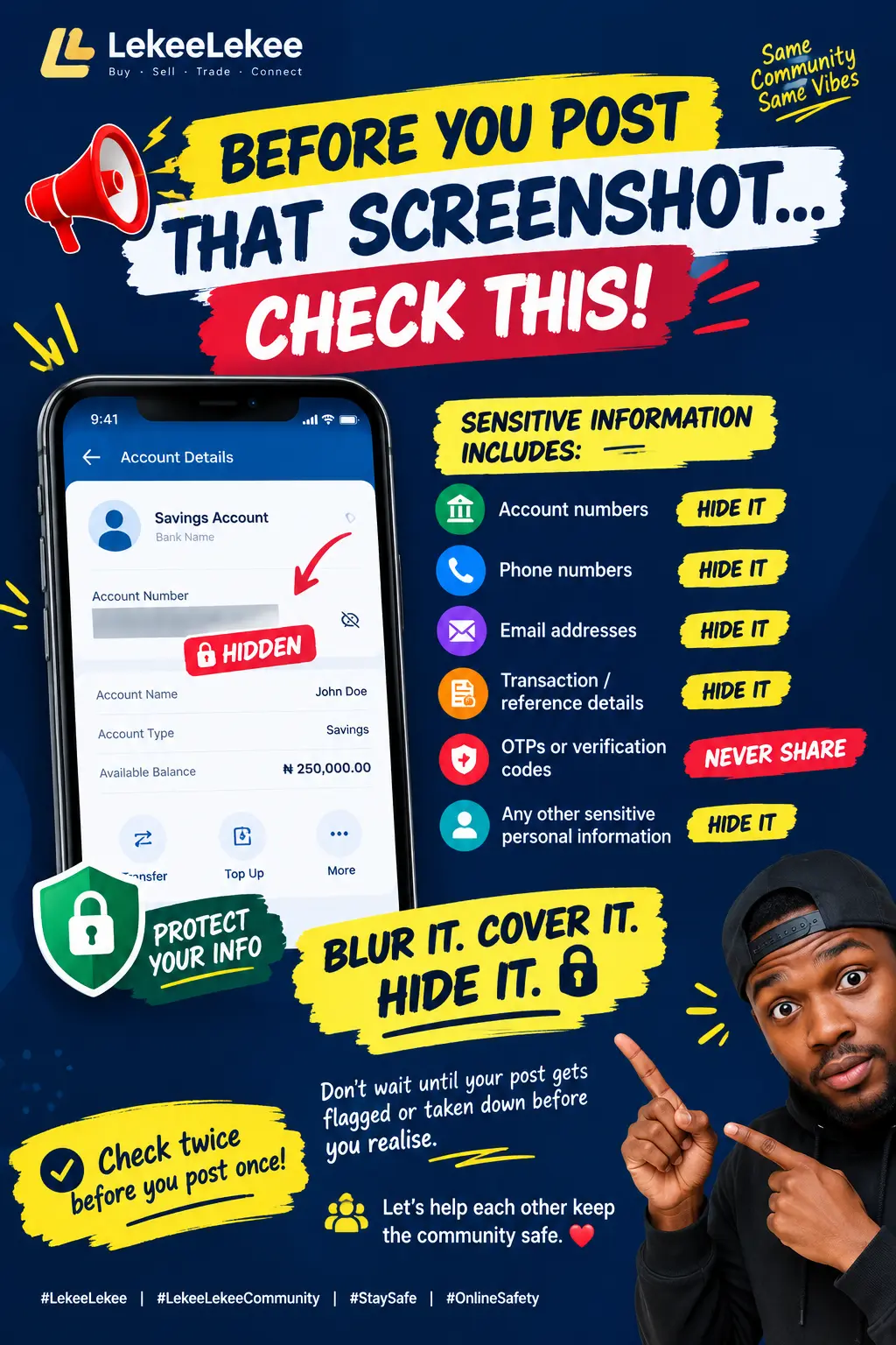 GUYS, QUICK PSA! PLEASE READ THIS BEFORE YOU POST! ๐จ
I learnt this one the hard way yesterday ๐
,...