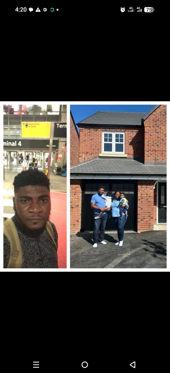 Nigerian man who left the country barely 4 years ago shares his achievement with before and after ph...