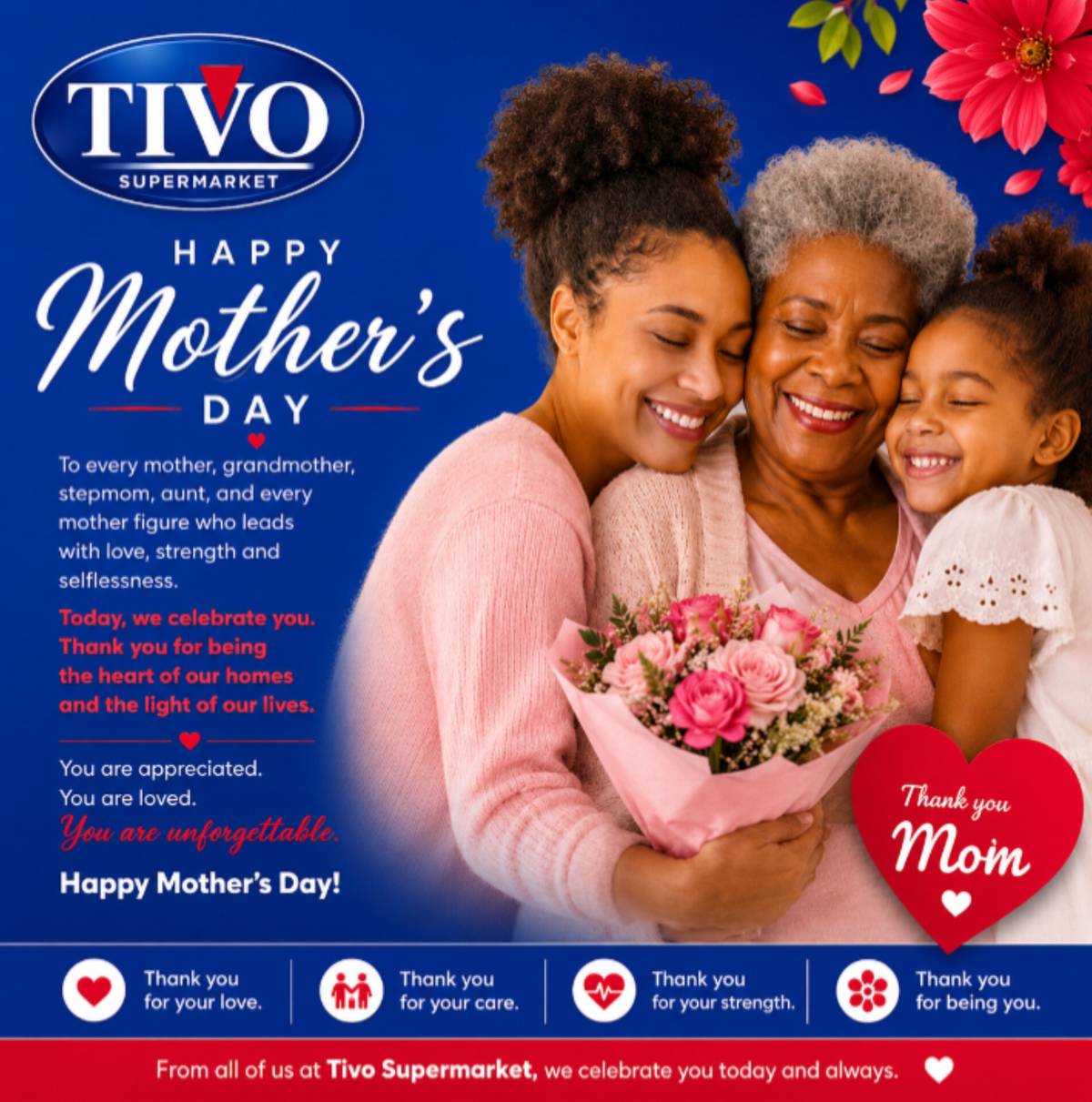 Happy Mother’s Day from all of us at Tivo Supermarket! Thank you to all the amazing mothers out ther...
