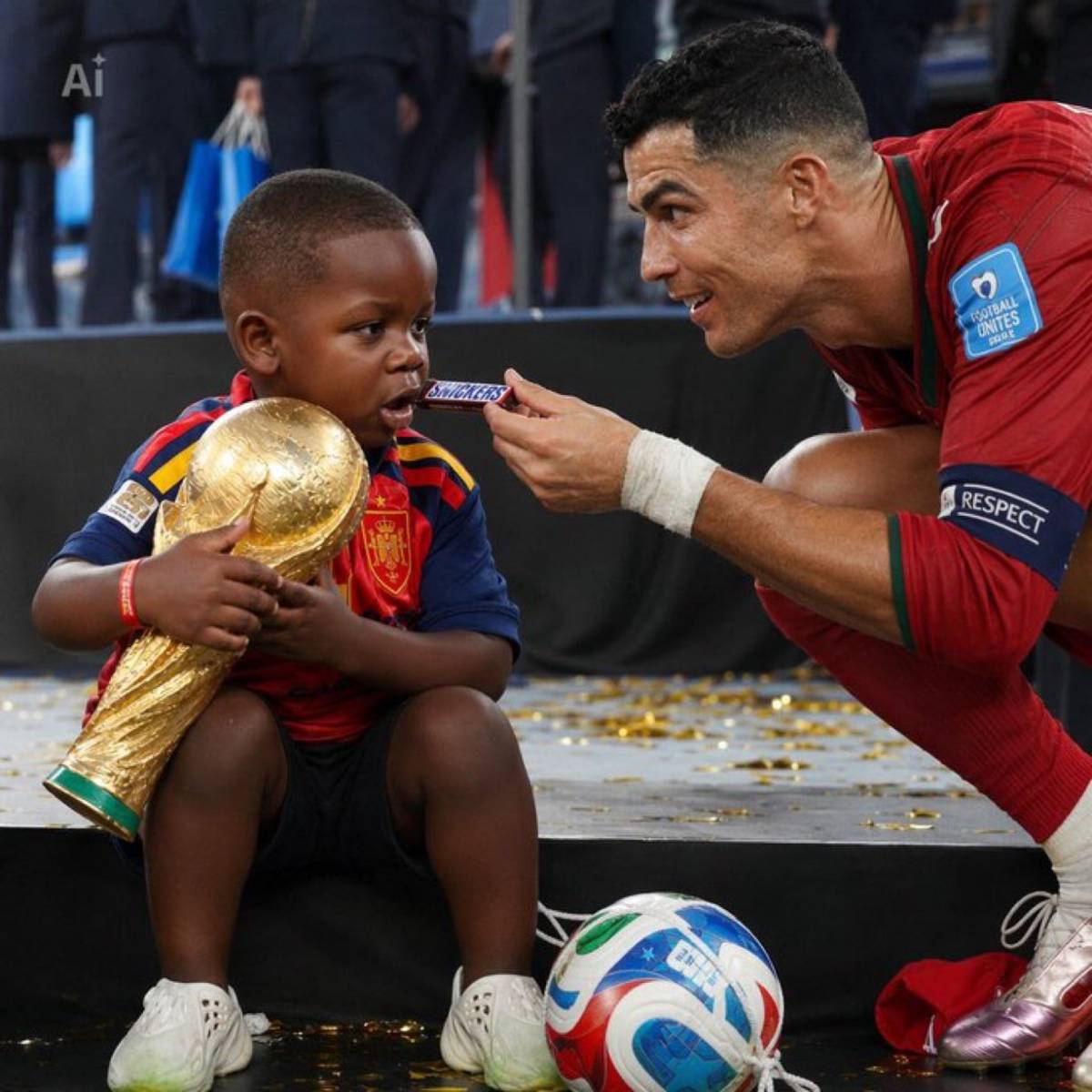 Take chocolate give me World Cup na fine boy 😭