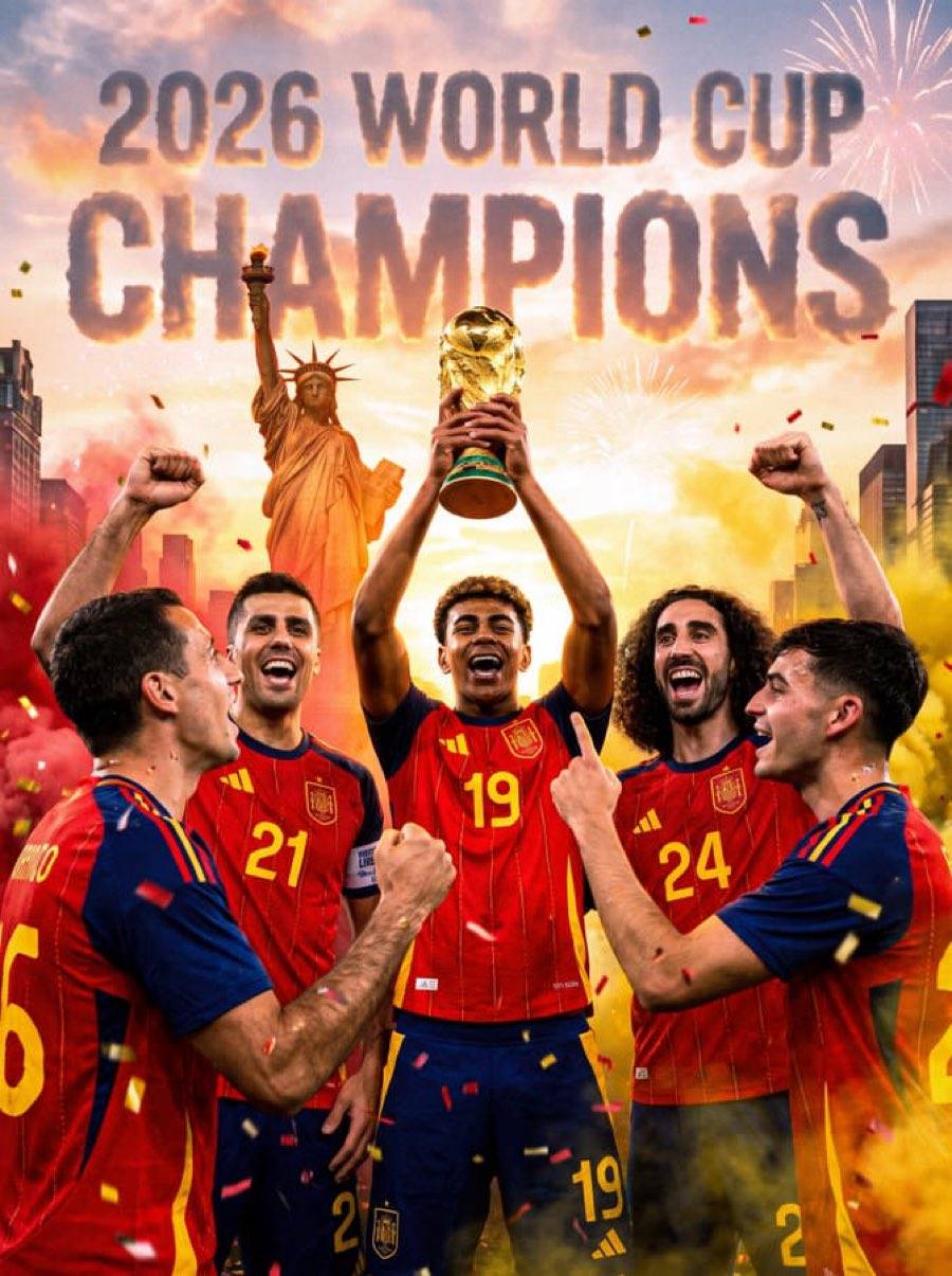 Spain una thank you oh, una save us the Noise...
Congratulations on your victory...