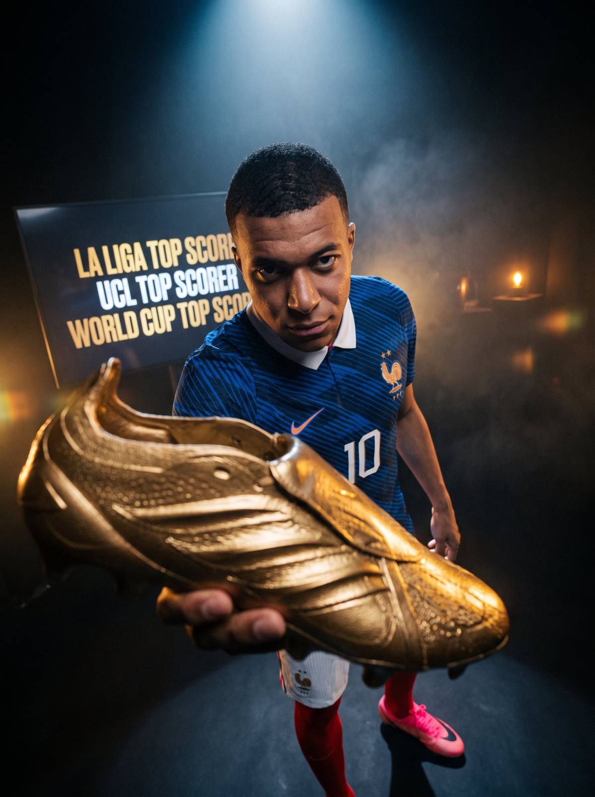 Kylian Mbappé, season 2025/26.
🇪🇸 La Liga golden boot.
🌎 World Cup golden boot.
🏆 Champions Leagu...