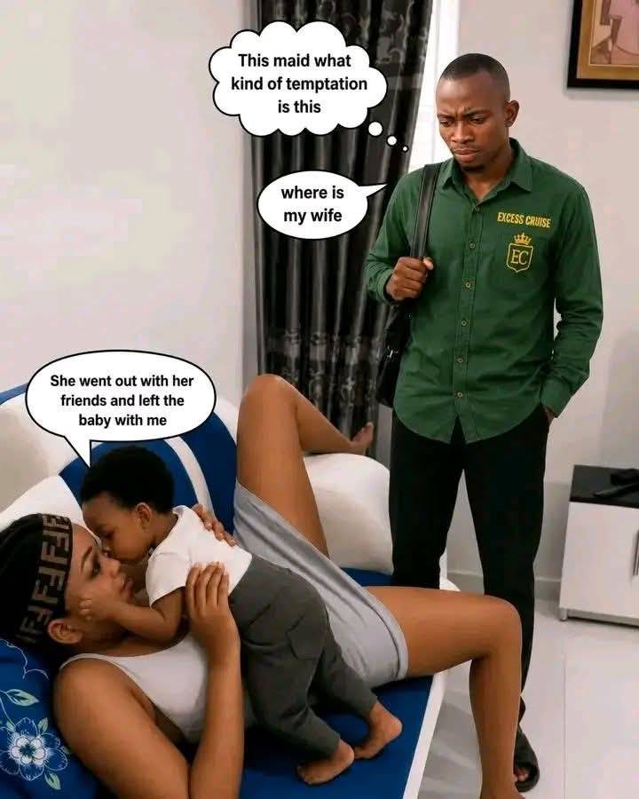 You come home and find your maid sitting comfortably on your chair. What's the first thing you'd do?...