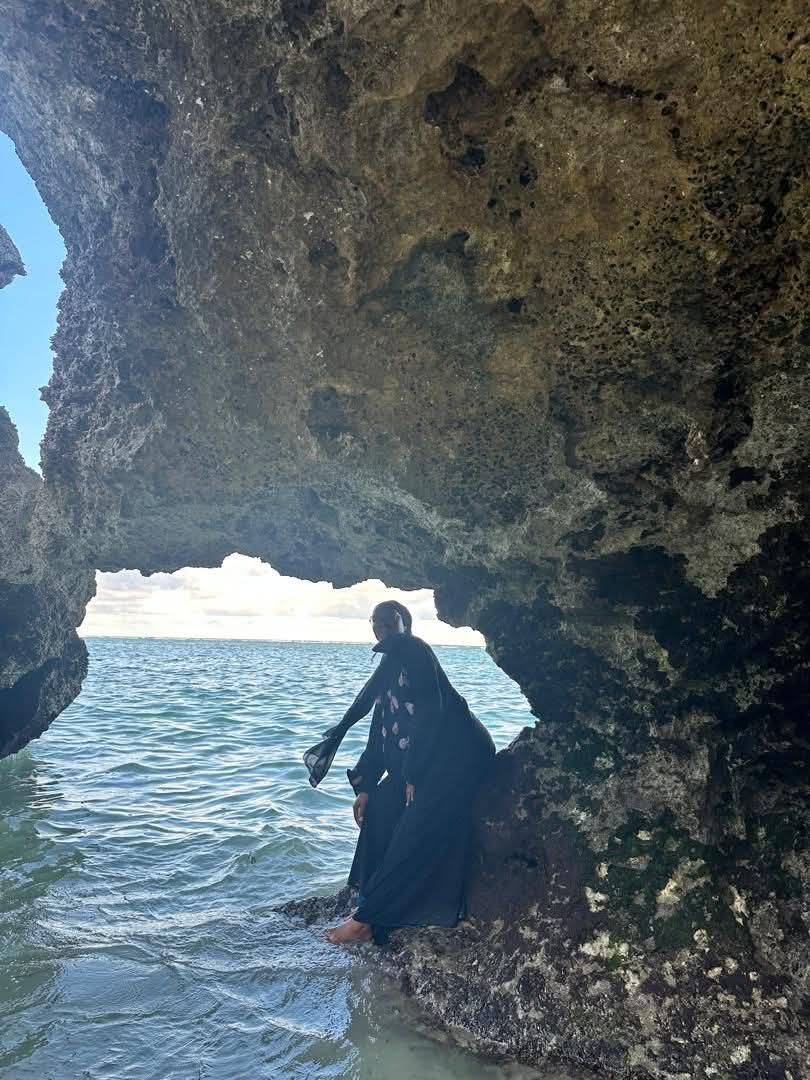 Hidden beneath the rocks, surrounded by the crystal waters of Zanzibar, Tanzania, this is a reminder...