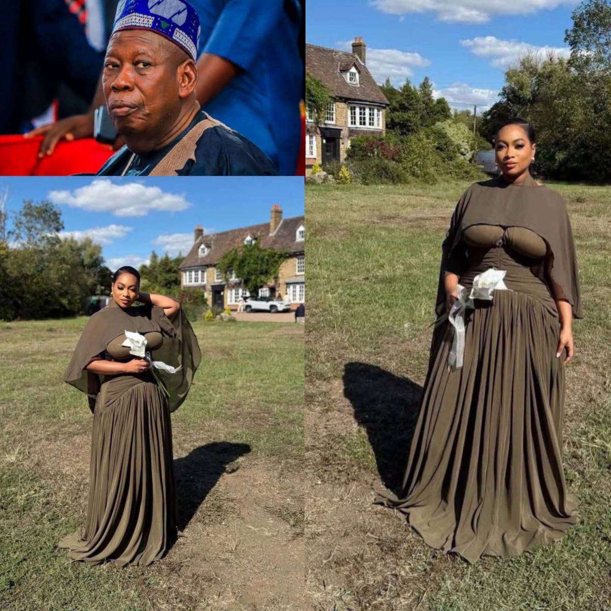 This is Fatima Umar Ganduje, the daughter of former Kano State Governor, Abdullahi Umar Ganduje (Kha...