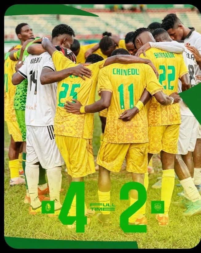 FULL-TIME: Bendel Insurance FC 4–2 KUN KHALIFAT.
What a statement at the Samuel Ogbemudia Stadium. B...
