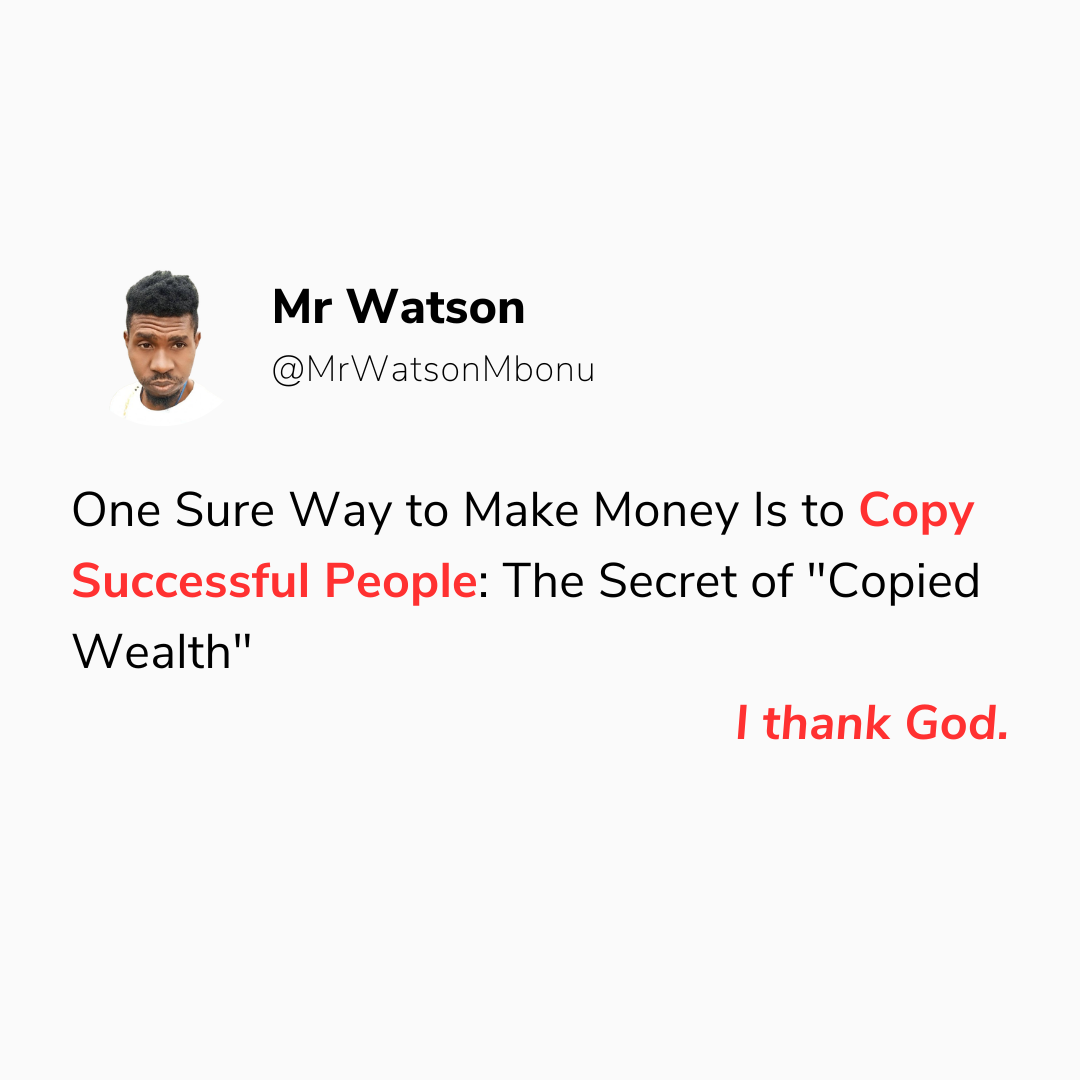 One Sure Way to Make Money Is to Copy Successful People: The Secret of "Copied Wealth"
Jack Ma is a...