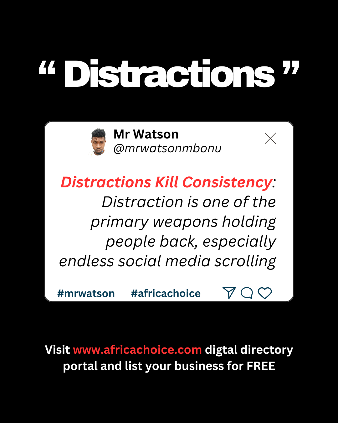Distractions Kill Consistency
Distraction is one of the primary weapons holding people back, especi...