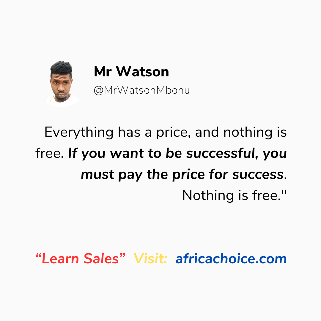"Everything has a price, so be intentional about the price you are paying for your life, your busine...