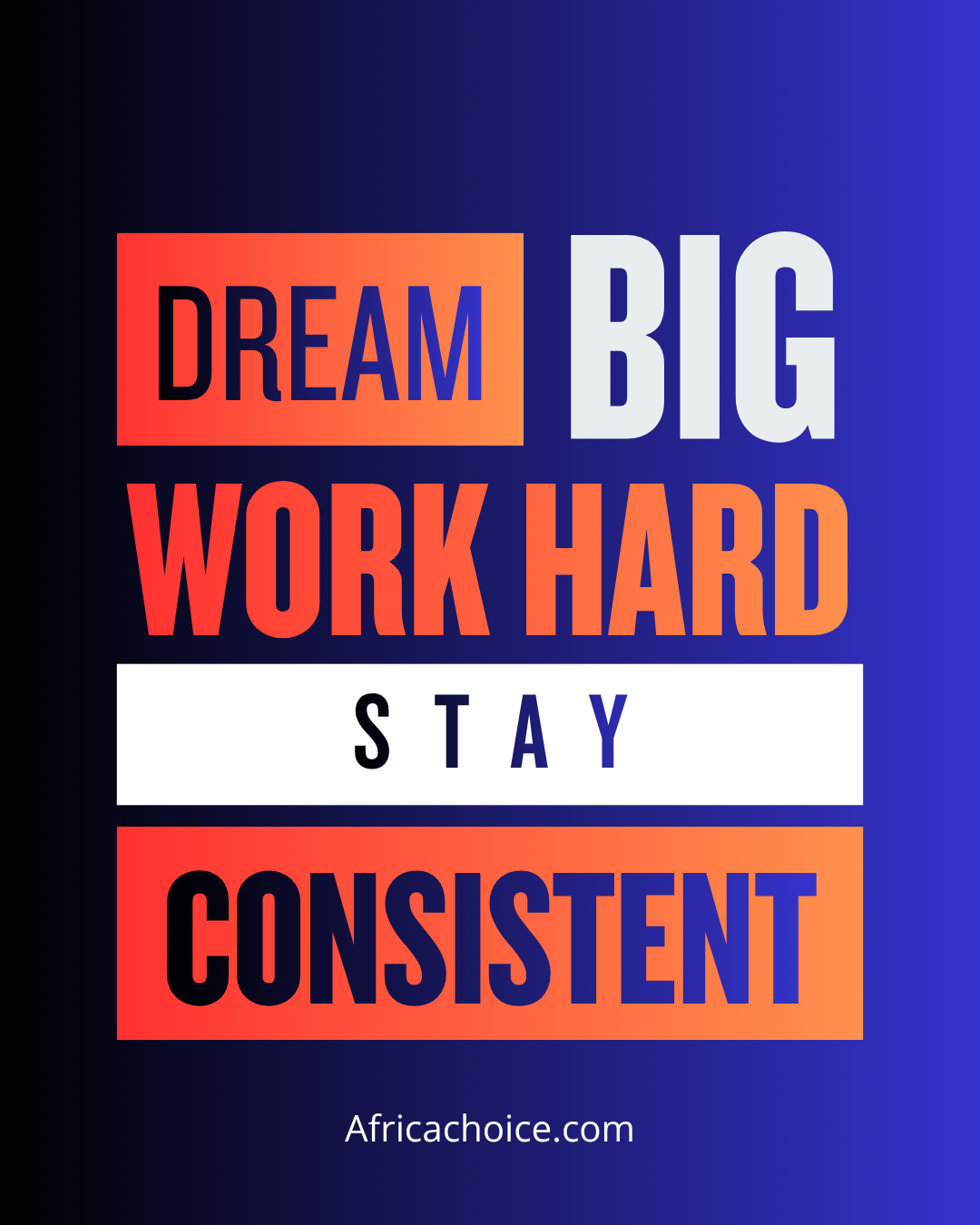 Is a new week. Please learn to dream BIG, then WORK Hard and Smart by staying consistent on actualiz...