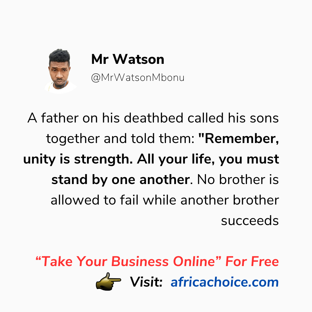 This Is What A Father In His Dying Bed Called His Sons Together And Told Them. READ TO THE END
A fa...