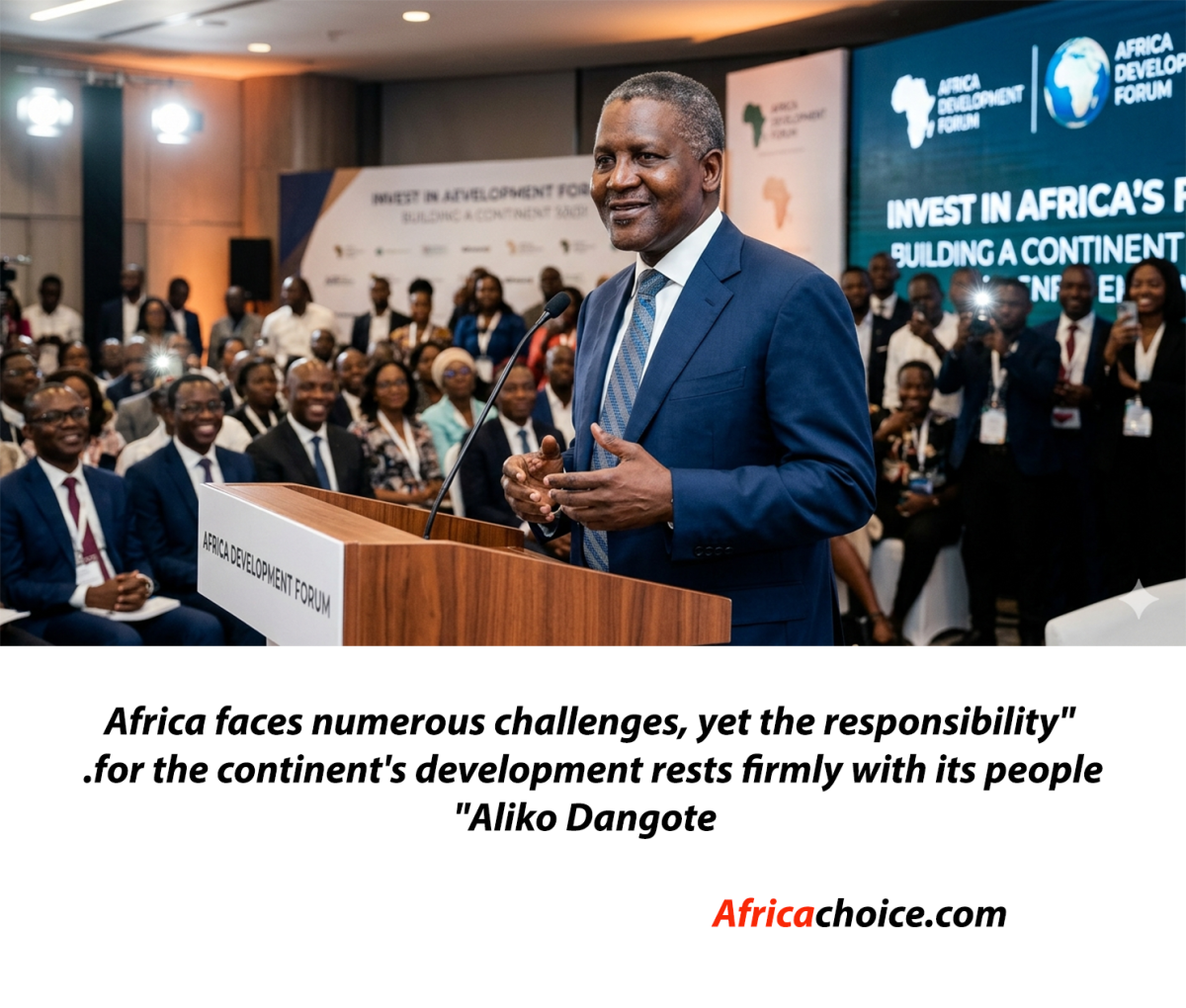 π The Future Of Africa Is Being Built From Within -Aliko Dangote
"Africa faces numerous challenges...