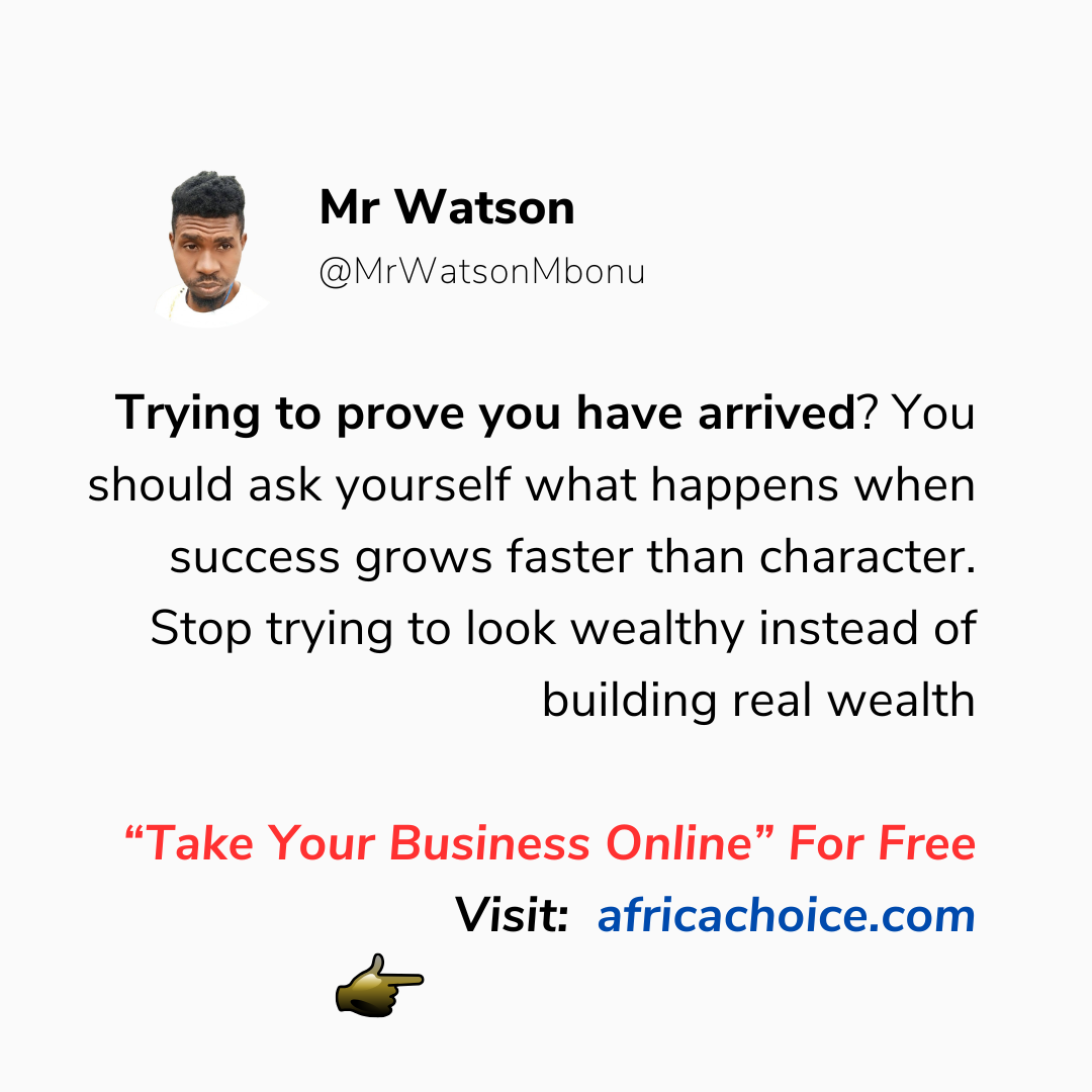 Trying to prove you have arrived? You should ask yourself what happens when success grows faster tha...