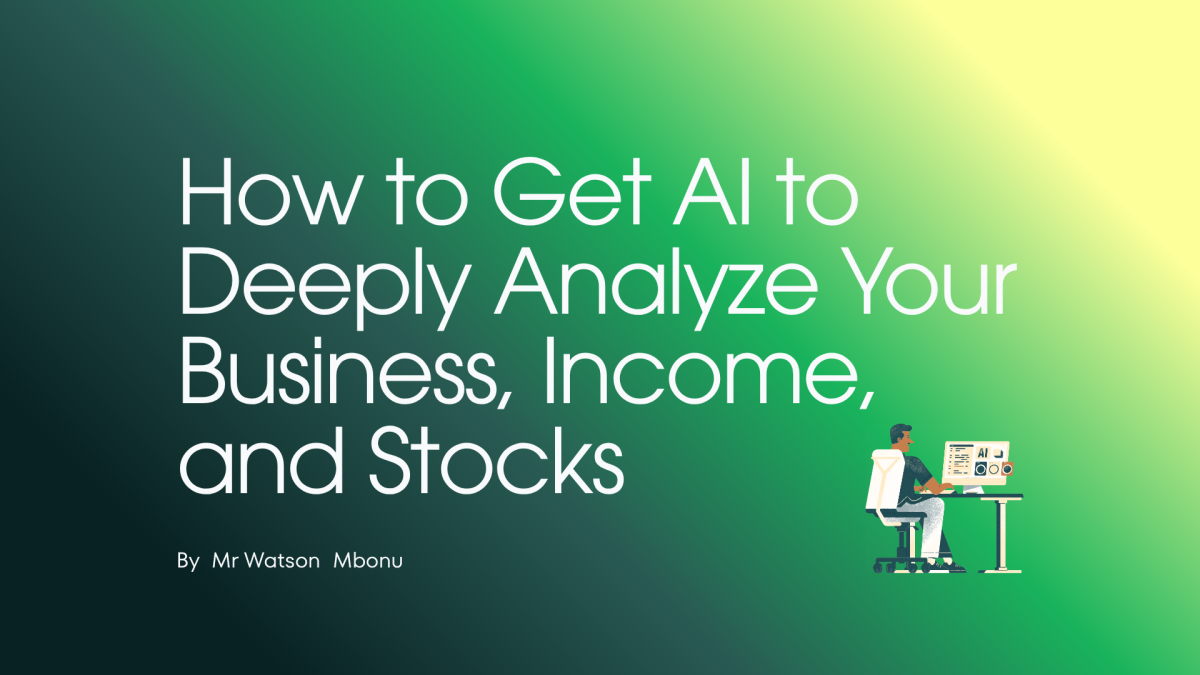 Join The AI Revolution And Here Is How to Get AI to Deeply Analyze Your Business, Income, Studies, R...