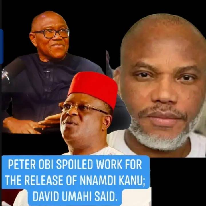 Peter Obi sp0!led work for the release of Nnamdi Kanu because we already finalized with mr President...