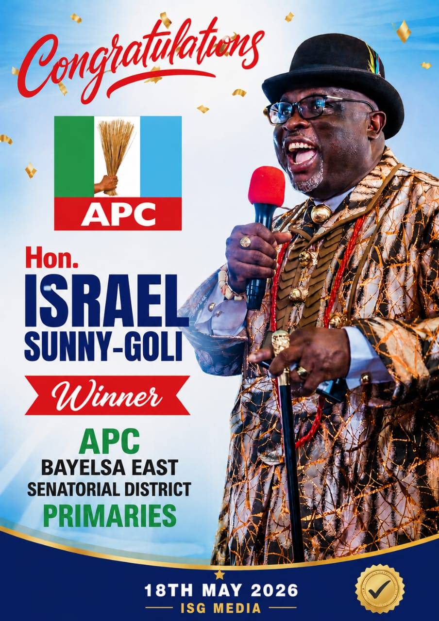 Bayelsa East Senatorial Primary: Hon. Israel Sunny-Goli Declared Winner, Lauds Peaceful Conduct of E...