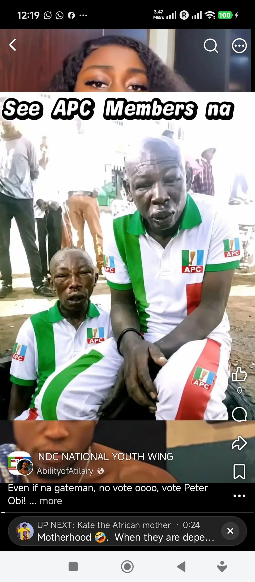 Just for shouting apc in kano