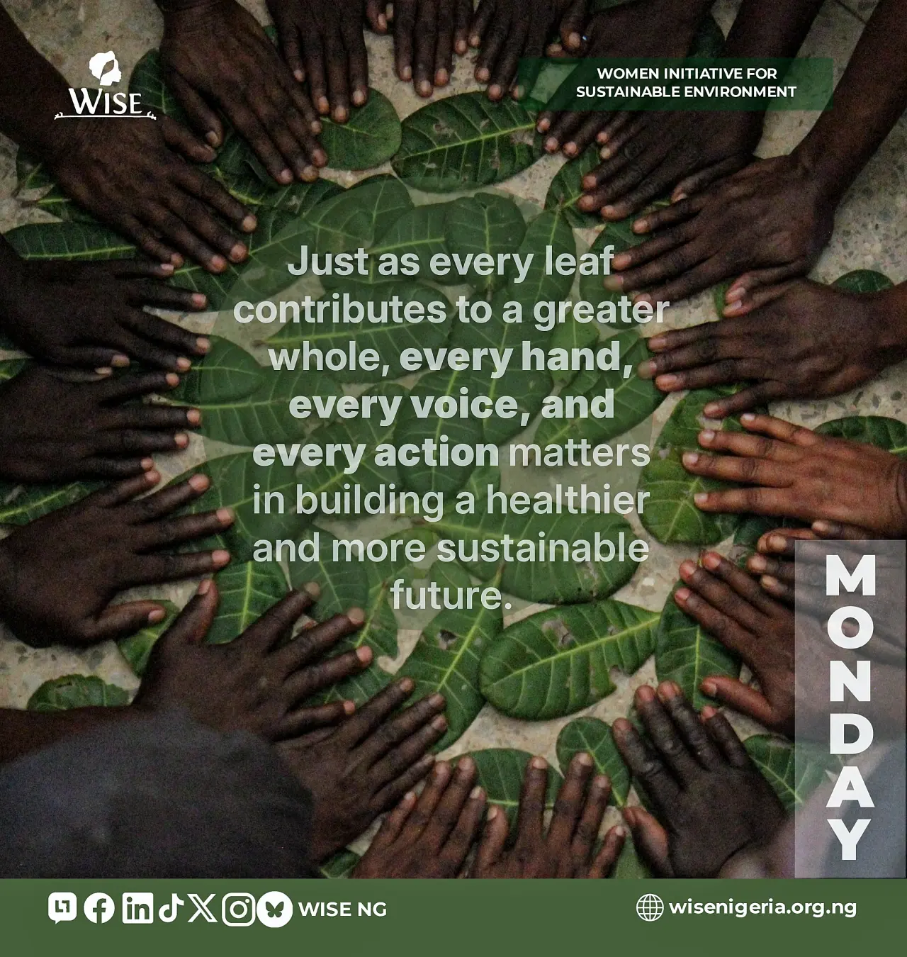 Protecting our environment is not the responsibility of one person—it is a collective commitment.
S...