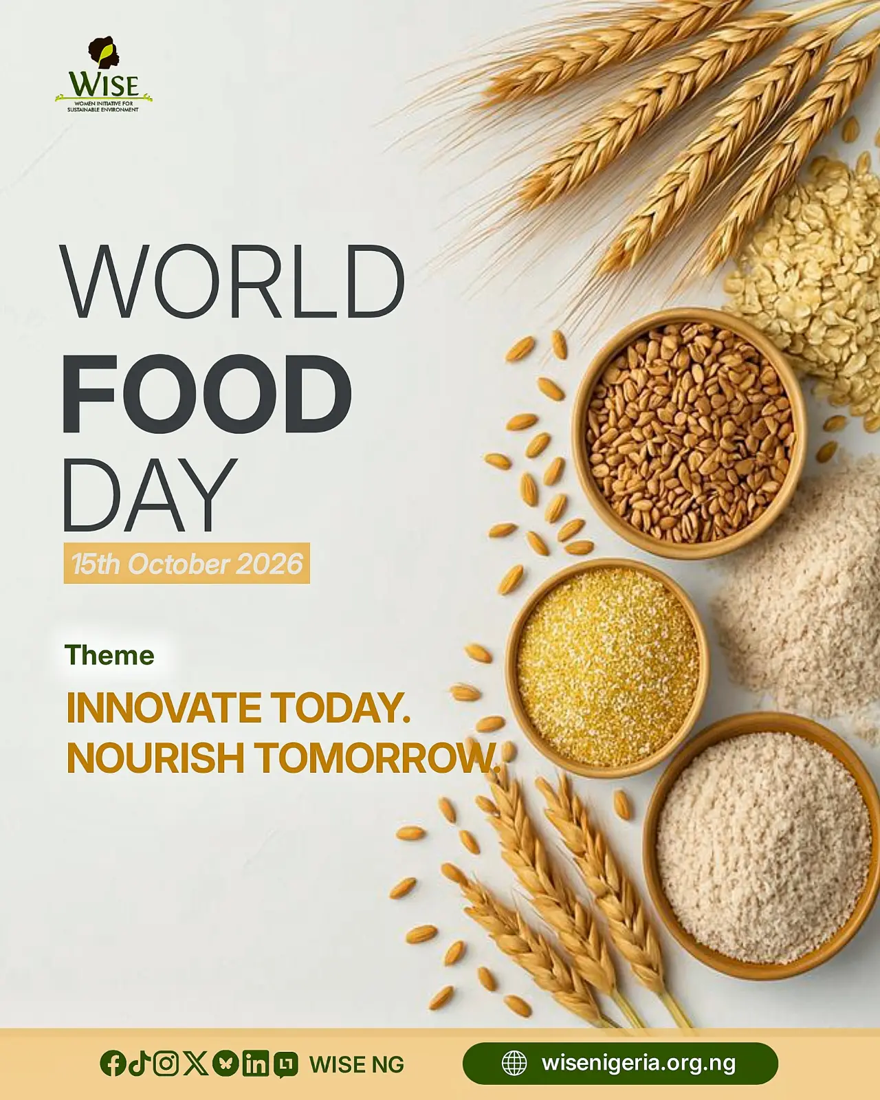 🌾 WORLD FOOD DAY 2026 | Innovate Today, Nourish Tomorrow! 🌍🍲
​Food is far more than what is on o...