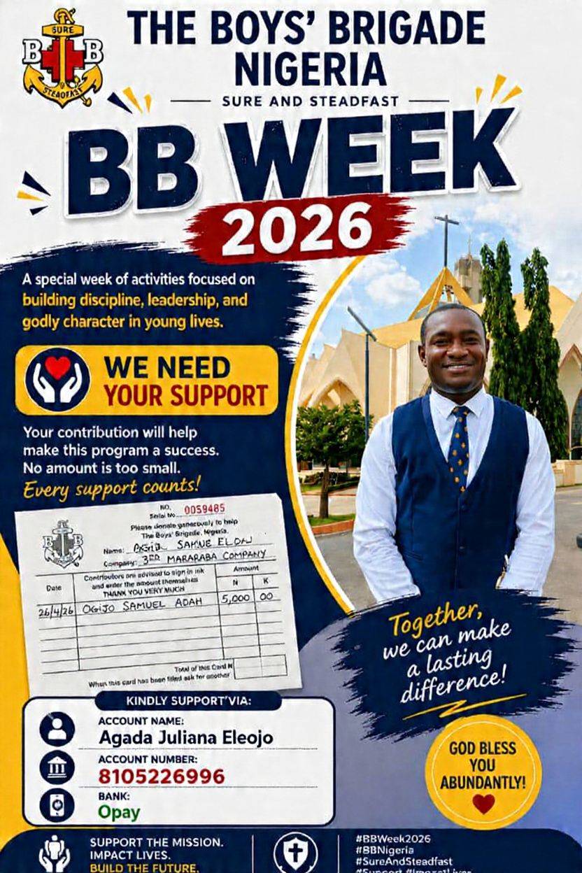 BB week is a special week of activities focused on building discipline, leadership and godly charact...
