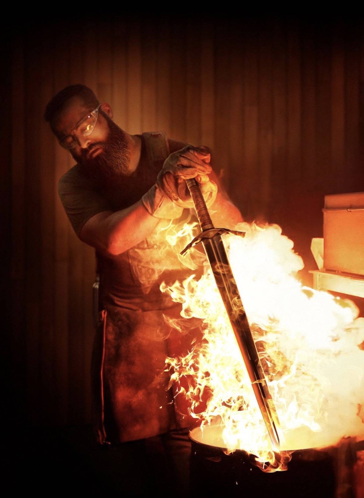 A sword is never born sharp.
It begins as ordinary metal.
Then comes the fire.
The hammer.
The p...