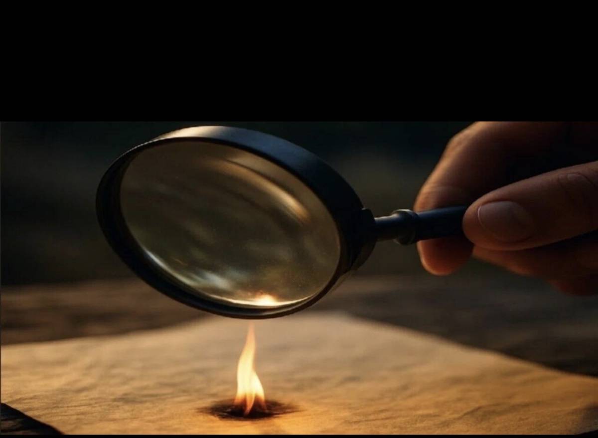 The sun shines on the entire world…
Yet it cannot start a fire.
But let that same sunlight pass th...