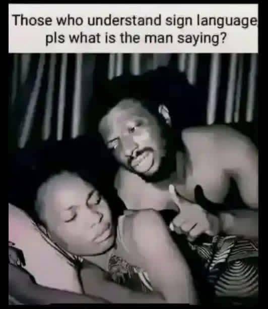 For those who understand sign language, please what is the man saying