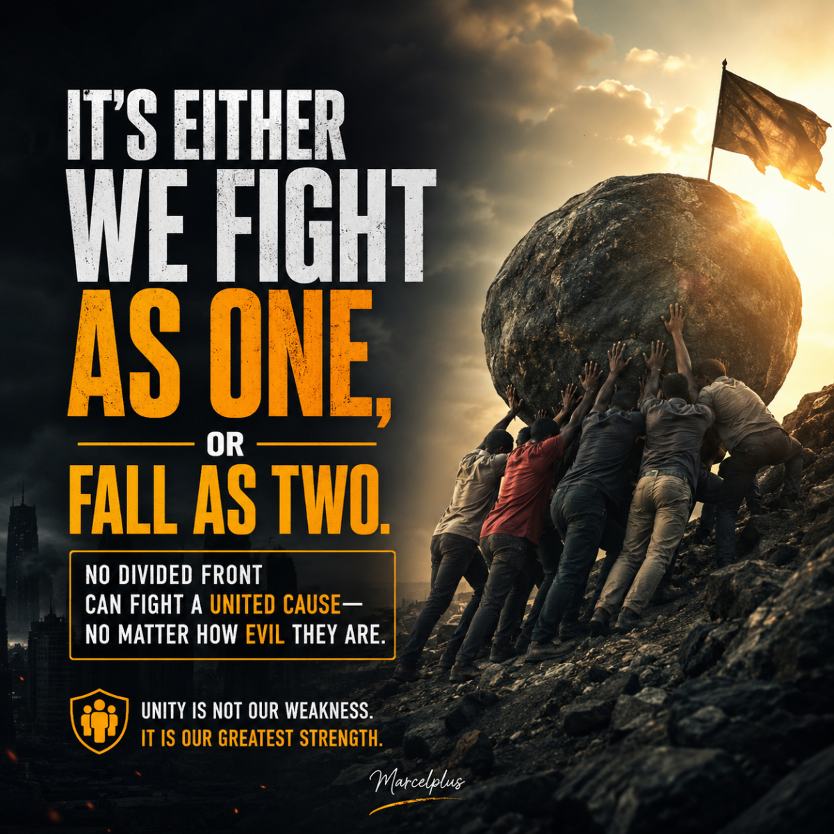 Strength in unity....