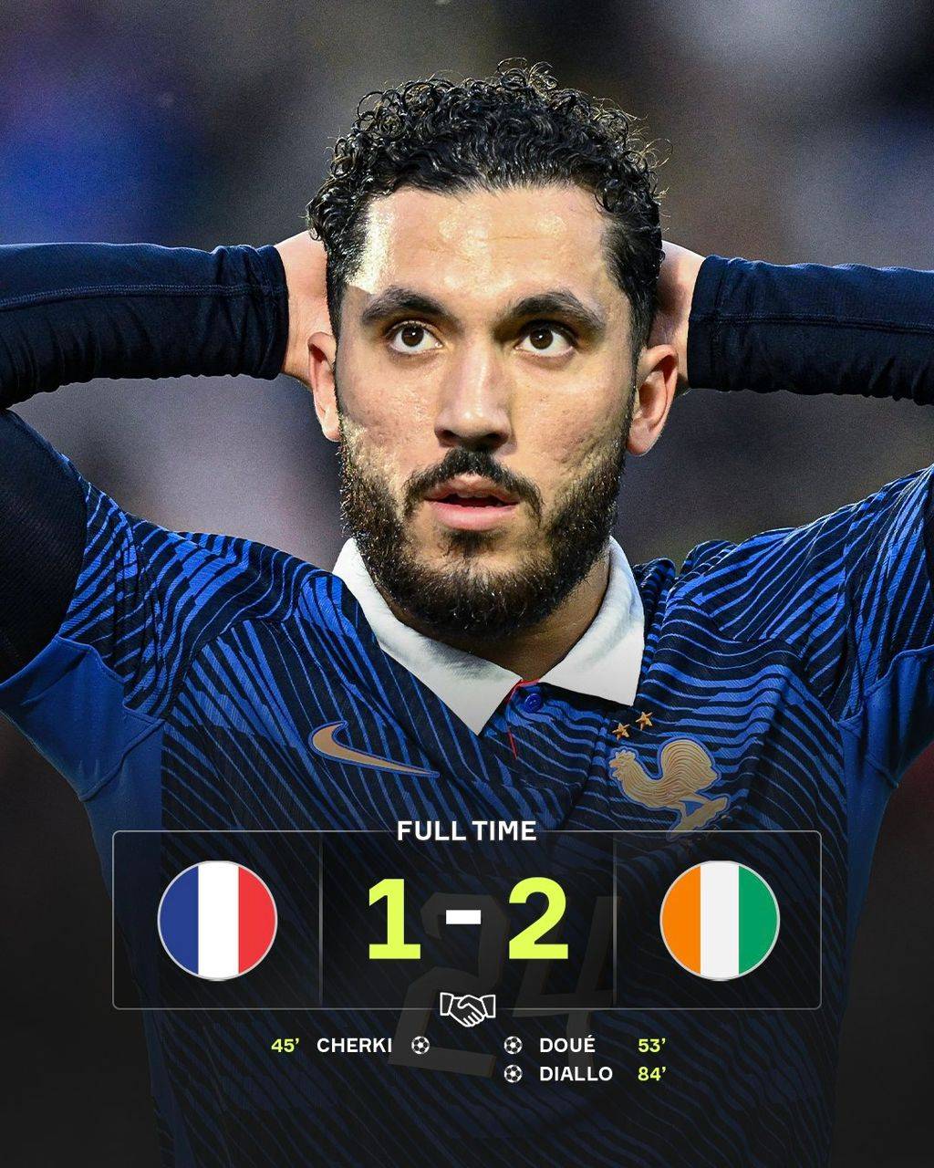 France lose a World Cup warm-up game for the first time under Didier Deschamps ๐ฎโ